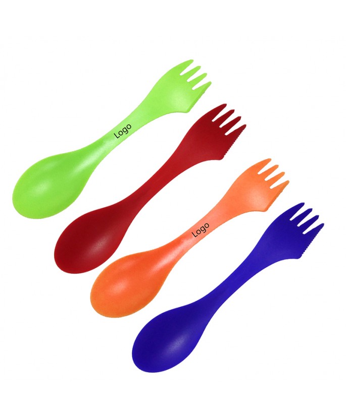 3 in 1 Plastic Spoon-Fork-Knife Flatware